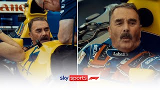 The moment Nigel Mansell was reunited with his iconic Williams ♥ [upl. by Shiekh112]