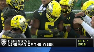 Oregon DE Kayvon Thibodeaux named Pac12 Defensive Lineman of the Week [upl. by Deborath351]