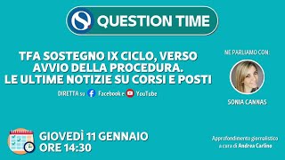 Tfa sostegno IX ciclo verso avvio della procedura Le ultime notizie su corsi e posti [upl. by Nahgen]