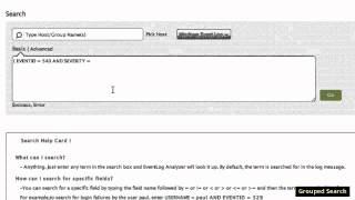 Grouped Search Using EventLog Analyzer [upl. by Laveen]