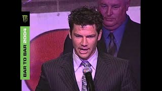 Bar to Bar 2004  Chad Reed Award Speech [upl. by Pride]