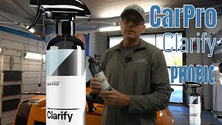 NO WIPER CHATTER Carpro Clarify Ph2OBIC Hydrophobic Streak Free Glass Cleaner [upl. by Ris704]