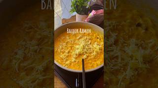 buldak ramen carbonara avec ma petite touche fypyoutube explore ramen noodles buldak [upl. by Brenan885]