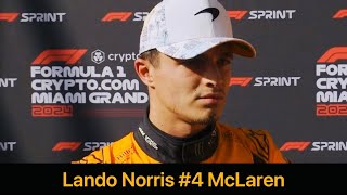 Lando Norris Post Sprint Qualifying Interview  F1 2024 Miami GP [upl. by Idnak]