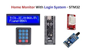 Home Monitor With Login System  STM32 [upl. by Griseldis]