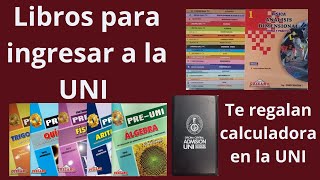 LIBROS PREUNIVERSITARIOS PARA INGRESAR A LA UNI ING CIVIL [upl. by Firman]