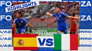 Highlights SpagnaItalia 23  Under 19 EURO 2023 [upl. by Anavlis]