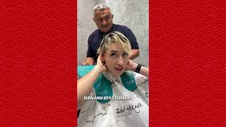 Tuğba Danışmaz Milli Atlet  Sabit Akkaya Hairstylist [upl. by Yllrebmik]