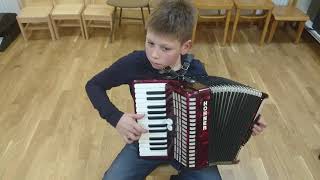 Despacito accordion cover 10 years [upl. by Ordnazil]