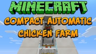 Compact Automatic Chicken Farm Minecraft Tutorial [upl. by Kimmy756]