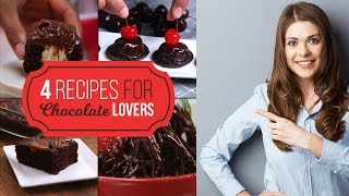 4 Recipes For Chocolate Lovers [upl. by Rosario]