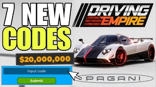 NEW UPDATE ROBLOX DRIVING EMPIRE CODES 2024  DRIVING EMPIRE CODES  DRIVING EMPIRE CODE [upl. by Aimehs]