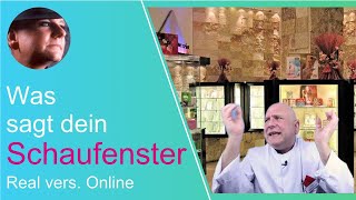 Schaufenster gestalten Spricht es über Dienstleistung  schaufenster neukunden homepage [upl. by Arukas]