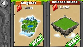 SHOWCASING THE NEW ISLANDS The Collosal Island And The Megatat DragonVale [upl. by Nidnal]