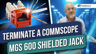 How to Terminate a Commscope MGS 600 Shielded Jack  Tutorial [upl. by Sillad]