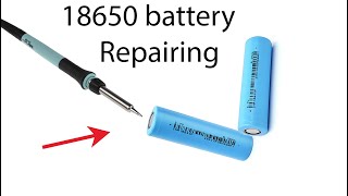 Simple 18650 battery repairing Reuse Lithium battery [upl. by Aihsek]