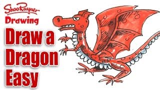 How to draw a Dragon Real Easy [upl. by Suollecram]