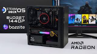 We Built The FAST Budget 1440P Steam Deck OS Gaming PC [upl. by Corri]