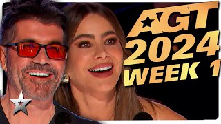 Americas Got Talent 2024 ALL AUDITIONS  Week 1 [upl. by Armalda244]