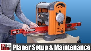 How to Use a Planer  Setup amp Maintenance [upl. by Herzel]