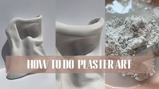 HOW TO DO PLASTER ART  canvas wire mesh and plaster [upl. by Nnylhsa]