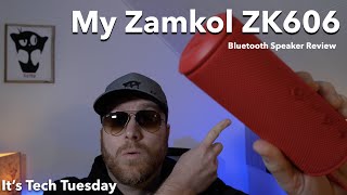 I Review the Very Powerful Zamkol zk606 Bluetooth Speaker [upl. by Stoneham]