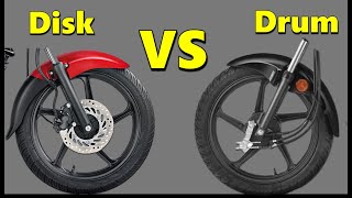 Disk Brake VS Drum Brake Which System Is Best In Motorcycle [upl. by Retsbew]