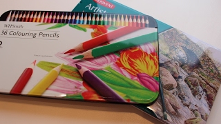 Derwent Artists Pencils  WH Smith Colouring Pencils  Review [upl. by Leiuqese338]