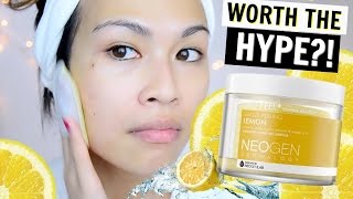 Neogen Dermalogy BioPeel Gauze Peeling Lemon REVIEW  Anti Aging Skincare Routine [upl. by Tezzil]