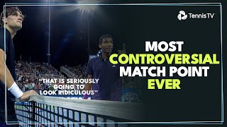 The Most CONTROVERSIAL Match Point Ever  Draper vs AugerAliassime Cincinnati 2024 [upl. by Ahsias]