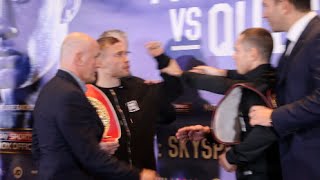 HEATED FACE OFF  CARL FRAMPTON v SCOTT QUIGG HEAD TO HEAD  FINAL PRESS CONFERENCE MANCHESTER [upl. by Lazar]