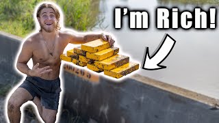 Im Rich 10 Gold Bars While Magnet Fishing [upl. by Osugi]