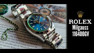 Rolex Milgauss 116400GV или часы с зеленым стеклом [upl. by Waldman]