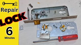 How To Assemble And Repair A Mortise Lock Door Mechanism [upl. by Amata452]