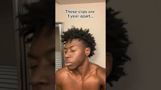 freeform dreads 1 year transformation update shorts freeformlocs dreadlocks [upl. by Thamos]