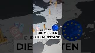 Diese Länder haben im Schnitt die meisten Urlaubstage 🧳 dieweltkarte europakarte sommerurlaub [upl. by Mccord914]