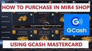 How to Purchase Items in the MIR4 Shop using Gcash Mastercard  Gold Costumes and Items [upl. by Aliza]