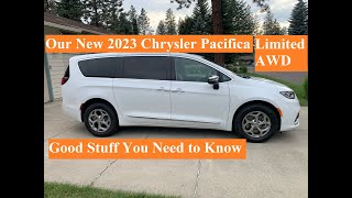 Our New 2023 Chrysler Pacifica Limited AWD All you wanted to know [upl. by Imef252]