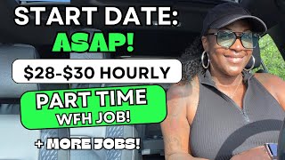 🙌🏾 START DATE ASAP 2830 HOURLY PART TIME JOB  31 HOURLY JOB amp MORE WORK FROM HOME JOBS 2024 [upl. by Norbie]