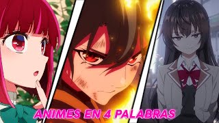 ANIMES EN 4 PALABRAS VERANO 2024 [upl. by Elleirua]