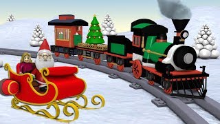 Toy Factory Train Cartoon  Trains for Kids  choo choo train  Santa Cartoon  Train  train videos [upl. by Drofla293]