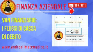 1VAN finanziario  flussi di cassa di debito  Andrea il Matematico [upl. by Linad]