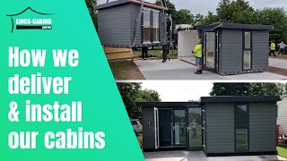 How we deliver amp install our cabins 🏗 [upl. by Ariek]