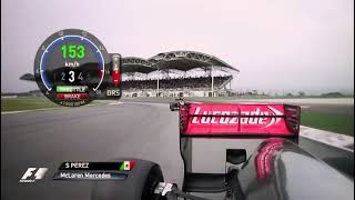 Kimi Raikkonen Vs Sergio Perez Onboard Malasia 2013 F1 [upl. by Mallis]