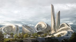 ZHA releases video of smart city design in Russia [upl. by Enylrac]