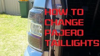 How to change PajeroMontero tail lights amp globes [upl. by Lamb]