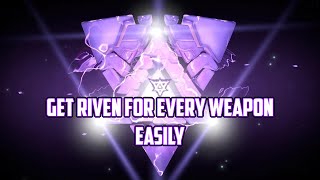 BEST WAY FOR GETTING RIVEN MODS FOR EVERY WEAPON IN WARFRAME [upl. by Sello215]