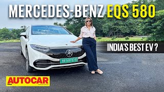 2022 MercedesBenz EQS 580 review  Indias best EV  First Drive  Autocar India [upl. by Amandie270]