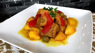 Fricasé De Cerdo Estilo Cubano Riquísimo suave y Fácil De Hacer [upl. by Lertsek]