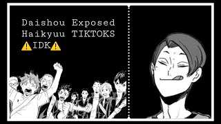 Haikyuu Tiktoks exposed  Rushed  very late  Introdescription [upl. by Nordine16]